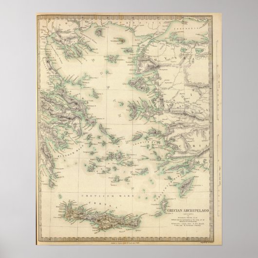 Grecian Archipelago, oud Poster (Voorkant)