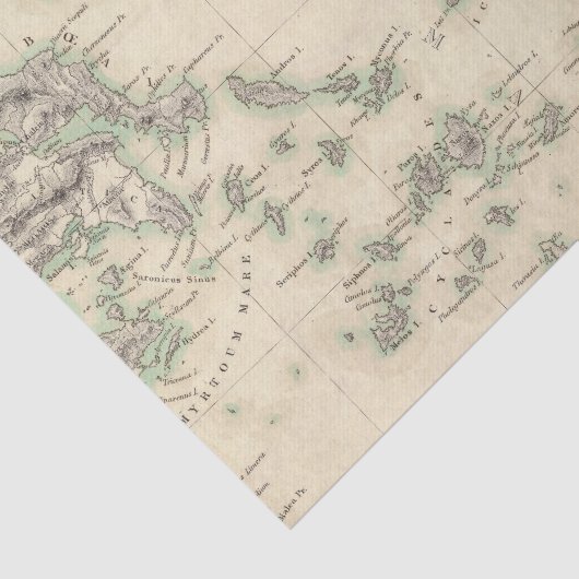 Grecian Archipelago, oud Tissuepapier (Detail)