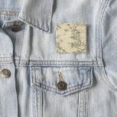 Grecian Archipelago, oud Vierkante Button 5,1 Cm (In situ)