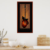 Grecian art guitar poster KAKruger (Keuken)