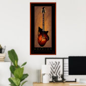 Grecian art guitar poster KAKruger (Thuiskantoor)