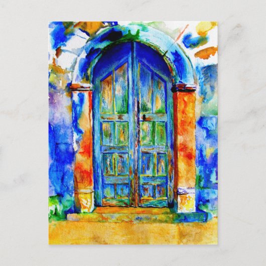 Grecian door. briefkaart (Voorkant)