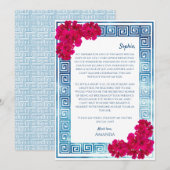 Grecian Elegance Pink, jij wordt mijn bruidsmeisje Feestdagenkaart (Voorkant / Achterkant)