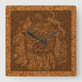 Grecian Mosaic Stone Vierkante Klok