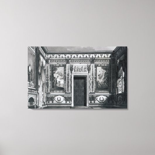 Grecian salon van 'Architecture' Canvas Afdruk (Voorkant)