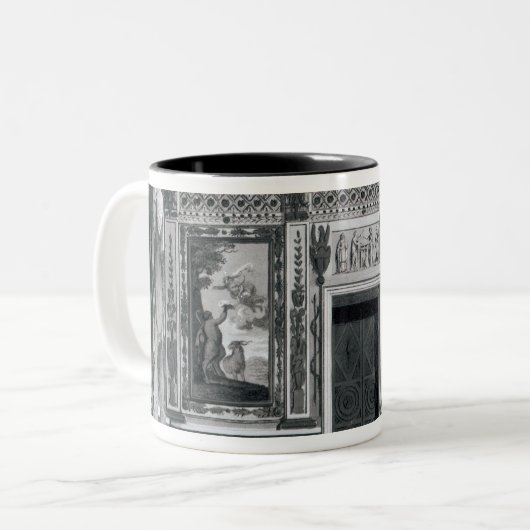 Grecian salon van 'Architecture' Tweekleurige Koffiemok (Voorkant links)
