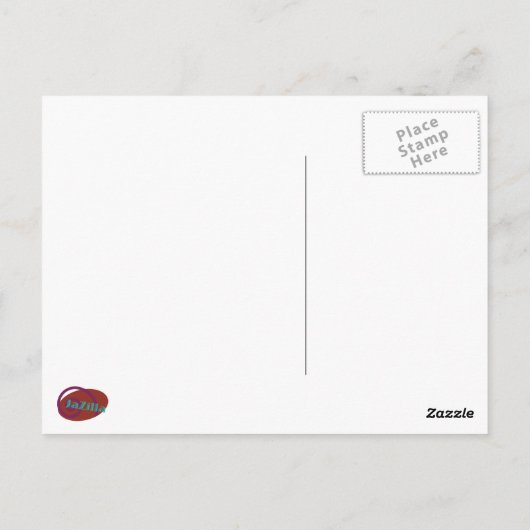 Grecian Spiral Circle Waves Briefkaart (Achterkant)