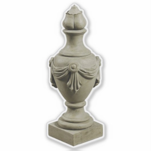 Grecian Stone finale urn Sticker (Voorkant)