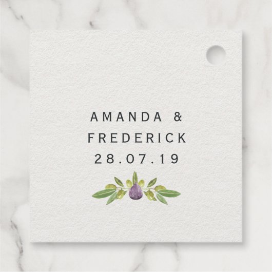 Grecian Wedding Bedankjes Labels (Achterkant)