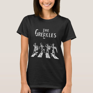 Greckles Abbey Road Parodie Cartoon Retro Design C T-shirt