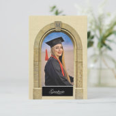 greco-Roman Arch Grad Party Invitation Enclosure (Staand voorkant)