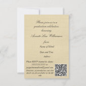 greco-Roman Arch Grad Party Invitation Enclosure (Achterkant)