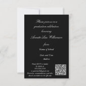 Greco-Roman Arch Graduation Party invite Enclosure (Achterkant)