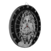 Greco Roman Bust Dartbord (Voorkant Links)