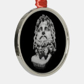 Greco Roman Bust Metalen Ornament (Rechts)
