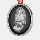 Greco Roman Bust Metalen Ornament (Links)