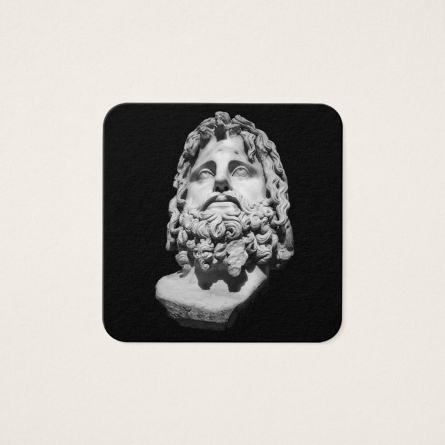 Greco Roman Bust Vierkante Visitekaartjes (Voorkant)