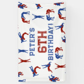 Greco Roman Freestyle Wrestling Kids Verjaardag Spandoek (Verticaal)