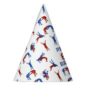 Greco Roman Freestyle Wrestling Verjaardagsfeestje Feesthoedjes (Links)