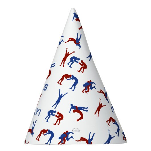 Greco Roman Freestyle Wrestling Verjaardagsfeestje Feesthoedjes (Rechts)