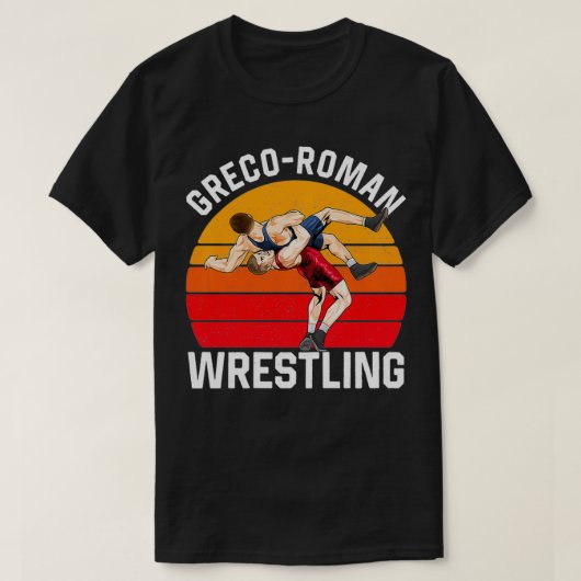 Greco Roman Wrestling Freestyle Wrestler Training T-shirt (Design voorkant)
