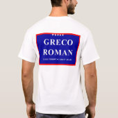 Greco Roman Wrestling T-shirt (Achterkant)