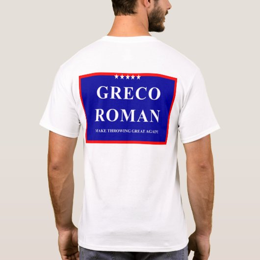 Greco Roman Wrestling T-shirt (Achterkant)