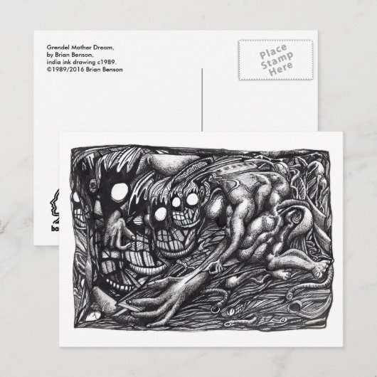 Gredel Moeder Dream, door Brian Benson Briefkaart (Voorkant / Achterkant)