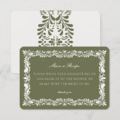 Gree Talavera Tegel Share Recept Uitnodiging Invoe Informatiekaartje (Voorkant / Achterkant)