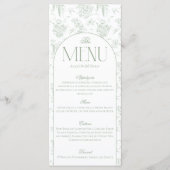 Gree Toile Floral  Vrijgezellenfeest Welkom Menu (Voorkant)