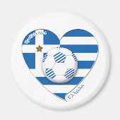 Greece " ΕΛΛΆΔΑ" Soccer Team. Fútbol Grecia 2014 Magneet (Voorkant)