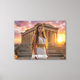 GREECE - ACROPOLIS CANVAS AFDRUK