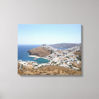 Greece, Astypalaia, Chora Canvas Afdruk