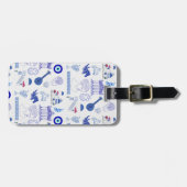 Greece Blue and White Bagagelabel (Voorkant horizontaal)