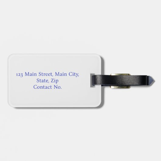 Greece Blue and White Bagagelabel (Achterkant horizontaal)