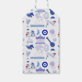 Greece Blue and White Cadeaulabel (Voorkant)