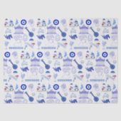 Greece Blue and White Tissuepapier (Voorkant)