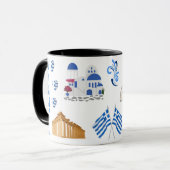 Greece Coffee Cup, Perfect Gift for Travel mug Mok (Voorkant links)