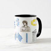 Greece Coffee Cup, Perfect Gift for Travel mug Mok (Voorkant rechts)