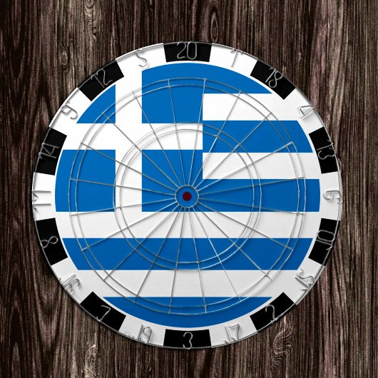 Greece Dartboard & Greek Flag / game board Dartbord