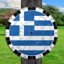 Greece Dartboard & Greek Flag / game board Dartbord