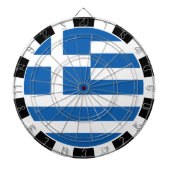Greece Dartboard & Greek Flag / game board Dartbord (Voorkant)