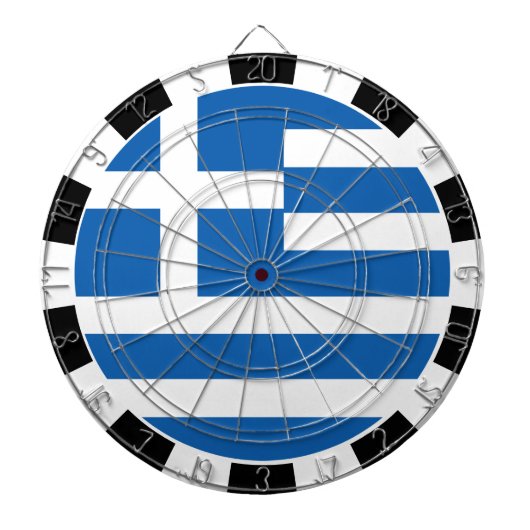 Greece Dartboard & Greek Flag / game board Dartbord (Voorkant)