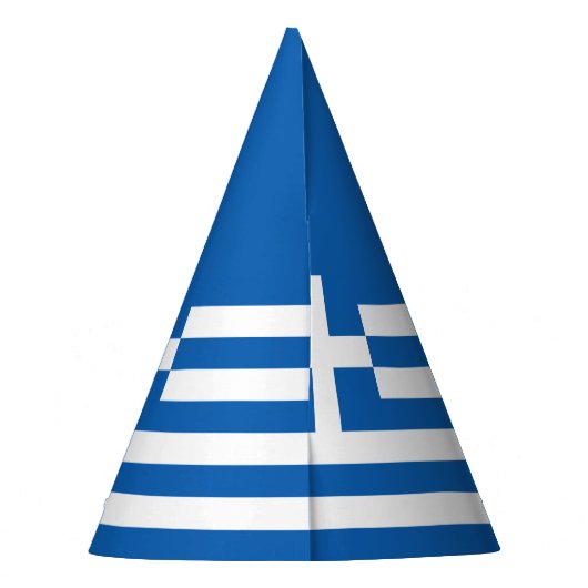 Greece flag feesthoedjes (Achterkant)
