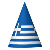 Greece flag  feesthoedjes (Voorkant)