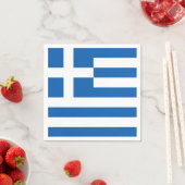 Greece flag Paper Napkin Servet (Insitu)