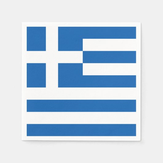 Greece flag Paper Napkin Servet (Voorkant)