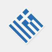 Greece flag Paper Napkin Servet (Hoek)