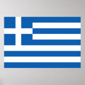 Greece Flag Poster (Voorkant)