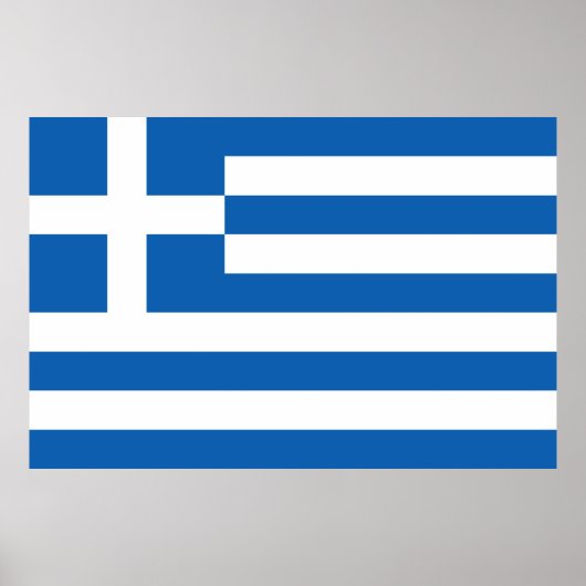 Greece Flag Poster (Voorkant)